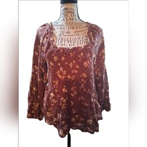 Madewell women's Size 12 floral blouse